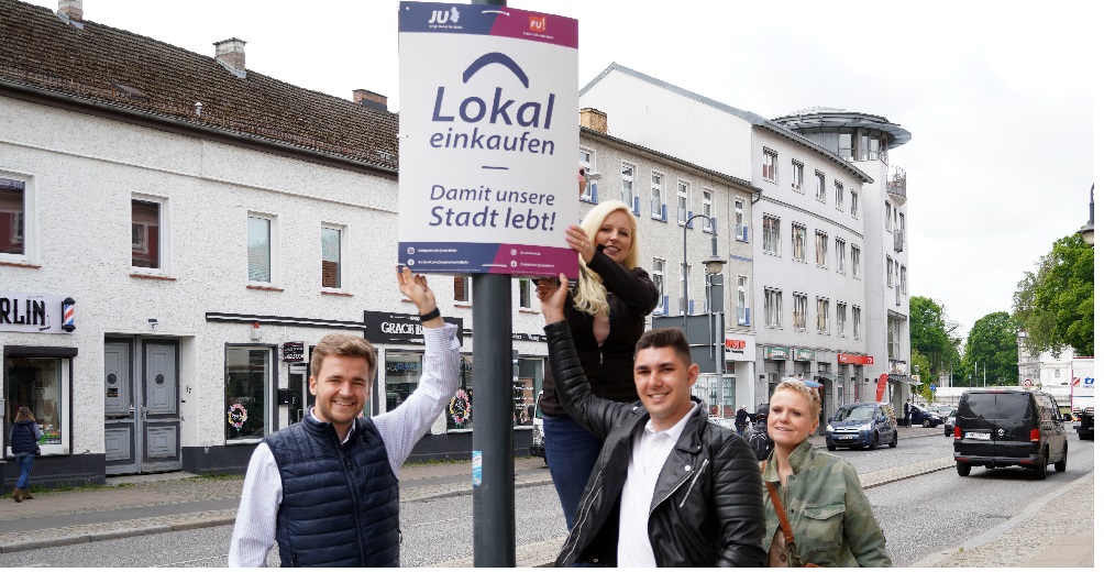 v.l.n.r.: Raphael Kraume, Nicole Walter-Mundt, Max Fabian Proschmann, Birgit Tornow-Wendland, Foto: Christian Howe
